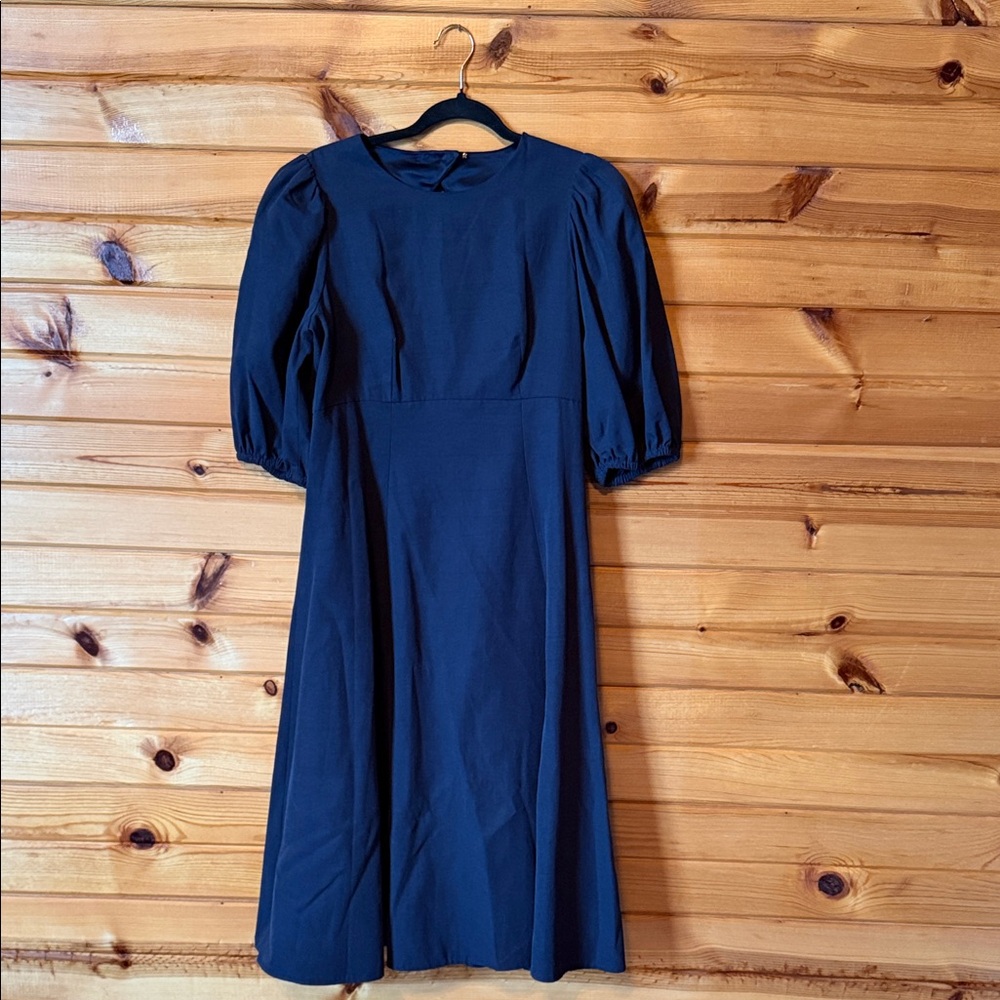 Kate Spade Midnight Navy Blue Pearl Embellished Dress - Picture 2 of 6